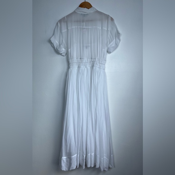NWT J.Crew Size 6 White Elena shirtdress In Chiffon - Picture 11 of 16